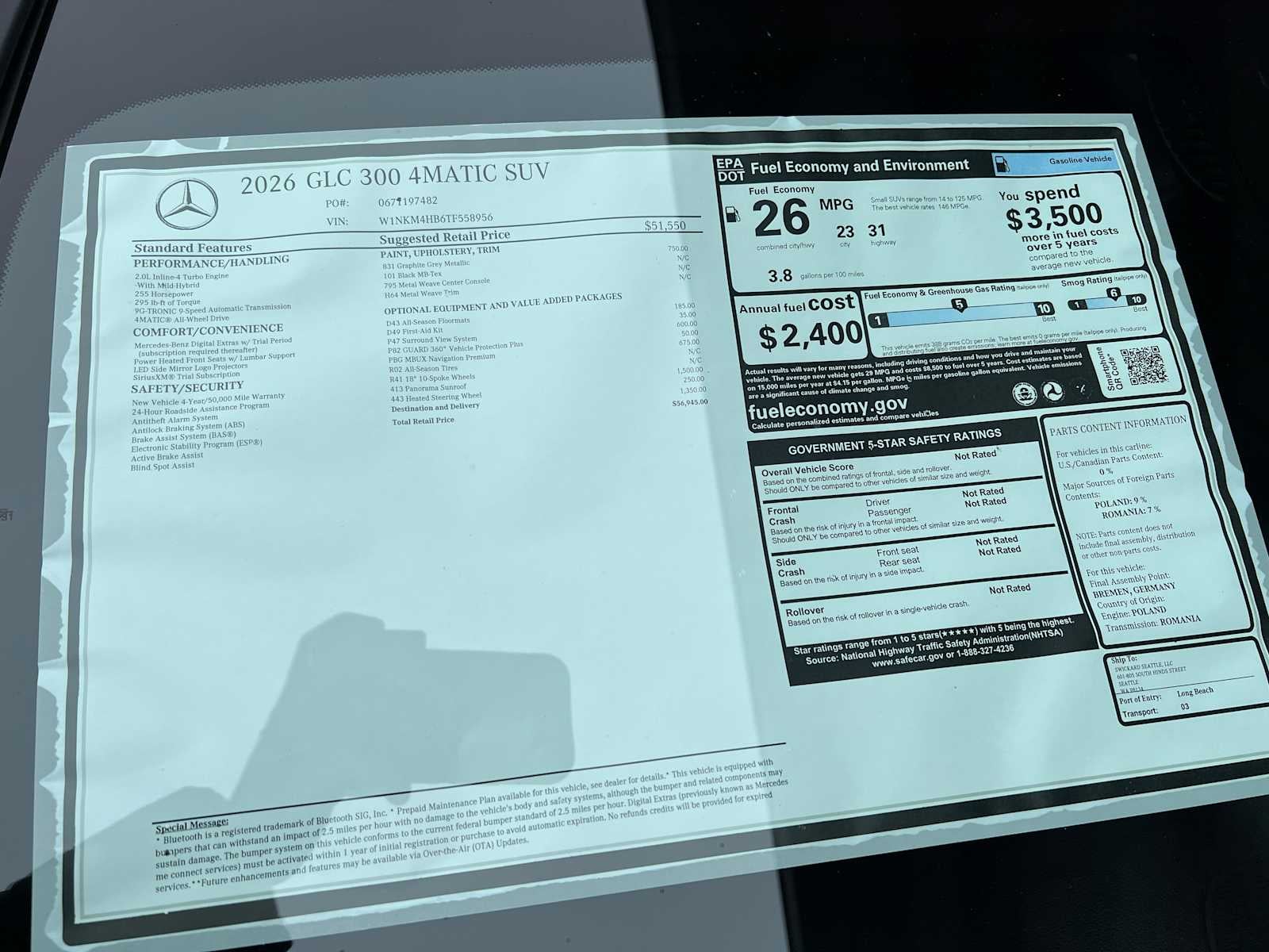 2026 Mercedes-Benz GLC 300 4MATIC® SUV