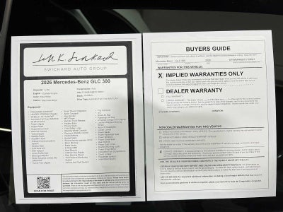 2026 Mercedes-Benz GLC 300 4MATIC® SUV