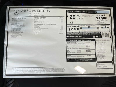 2026 Mercedes-Benz GLC GLC 300