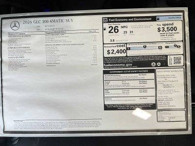 2026 Mercedes-Benz GLC GLC 300