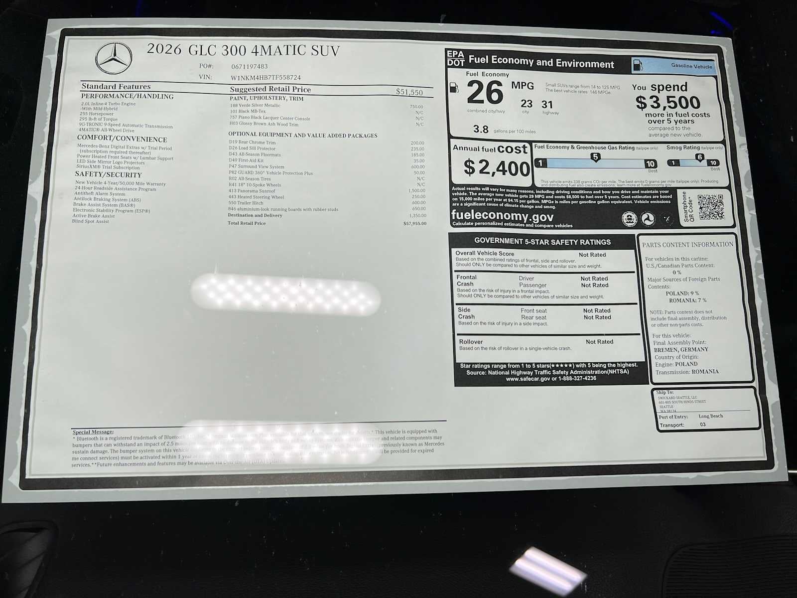 2026 Mercedes-Benz GLC 300 GLC 300