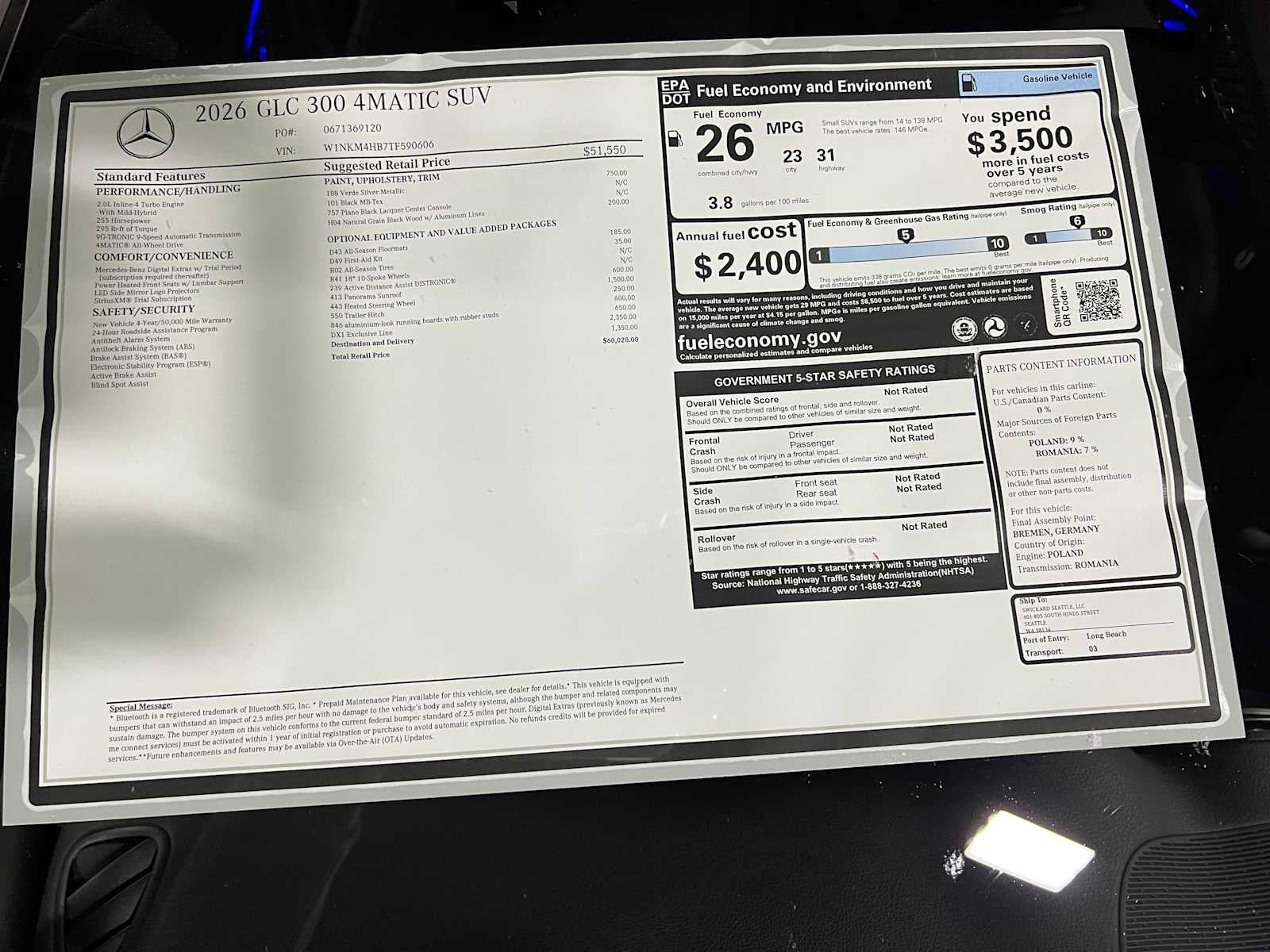 2026 Mercedes-Benz GLC 300 4MATIC® SUV