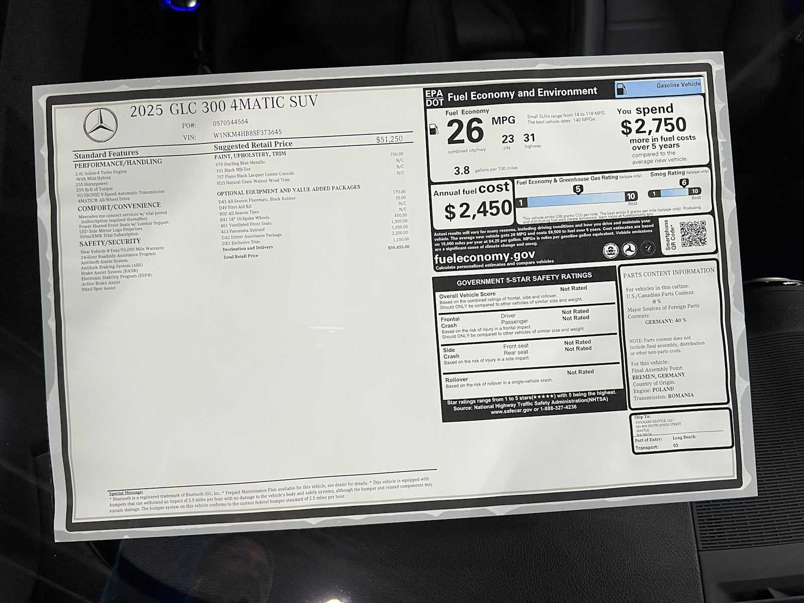 2025 Mercedes-Benz GLC GLC 300