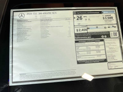 2026 Mercedes-Benz GLC 300 4MATIC® SUV