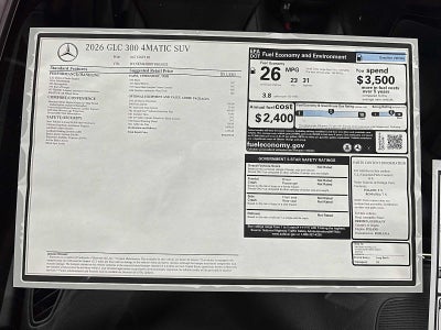 2026 Mercedes-Benz GLC 300 4MATIC® SUV