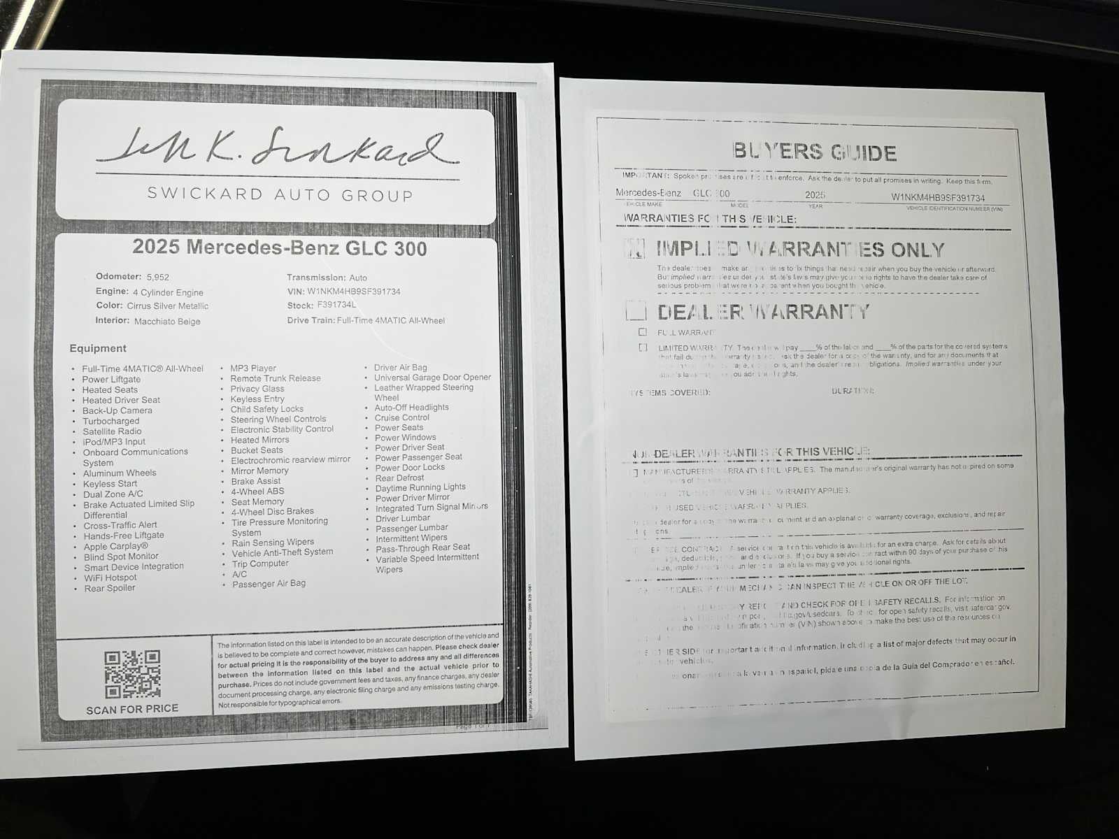 2025 Mercedes-Benz GLC 300 GLC 300