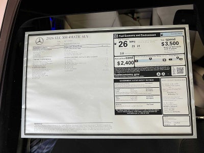 2026 Mercedes-Benz GLC GLC 300