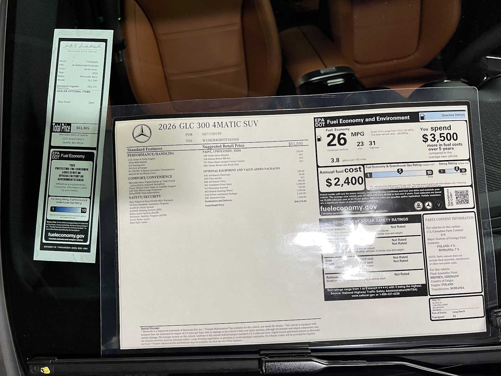 2026 Mercedes-Benz GLC 300 4MATIC® SUV