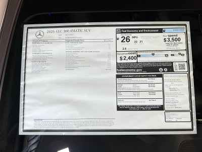 2026 Mercedes-Benz GLC 300 4MATIC® SUV