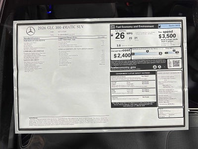 2026 Mercedes-Benz GLC 300 4MATIC® SUV