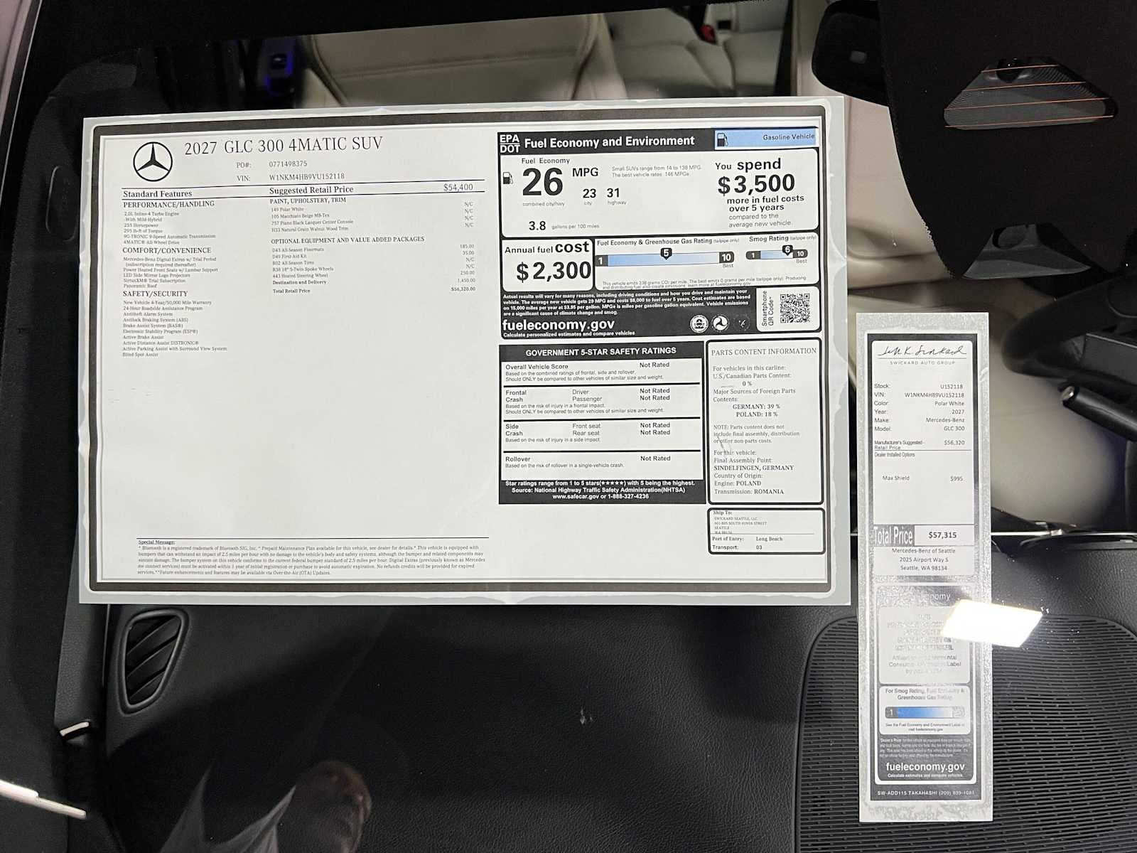2027 Mercedes-Benz GLC 300 4MATIC® SUV