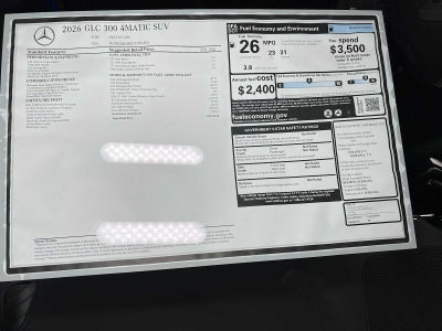 2026 Mercedes-Benz GLC 300 4MATIC® SUV