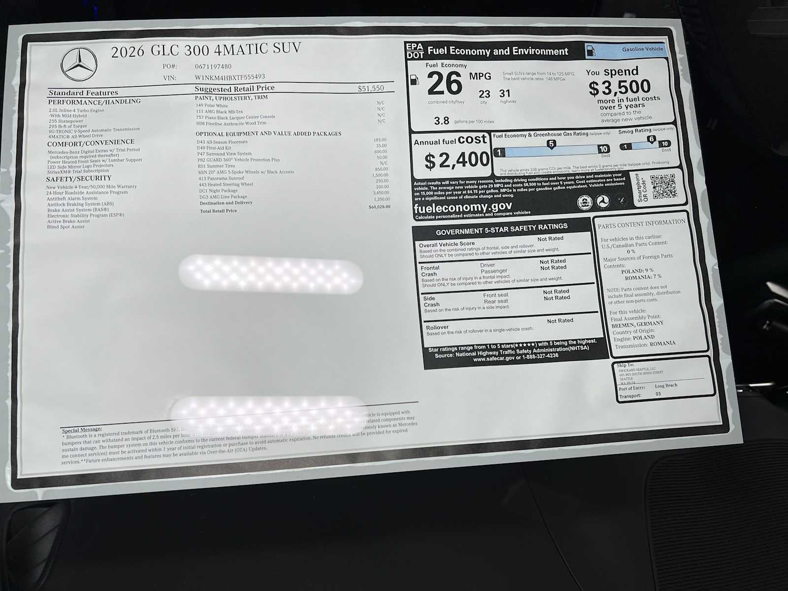 2026 Mercedes-Benz GLC 300 4MATIC® SUV