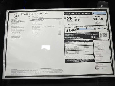 2026 Mercedes-Benz GLC 300 4MATIC® SUV