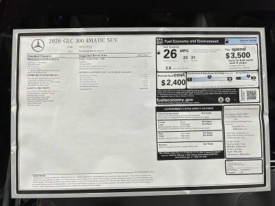 2026 Mercedes-Benz GLC 300 4MATIC® SUV