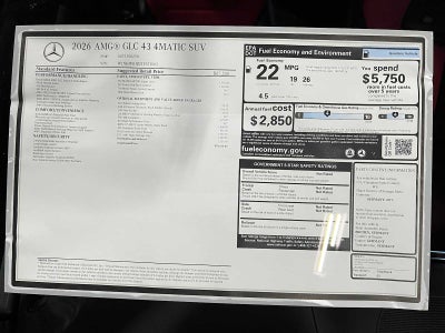 2026 Mercedes-Benz AMG® GLC 43 4MATIC® SUV