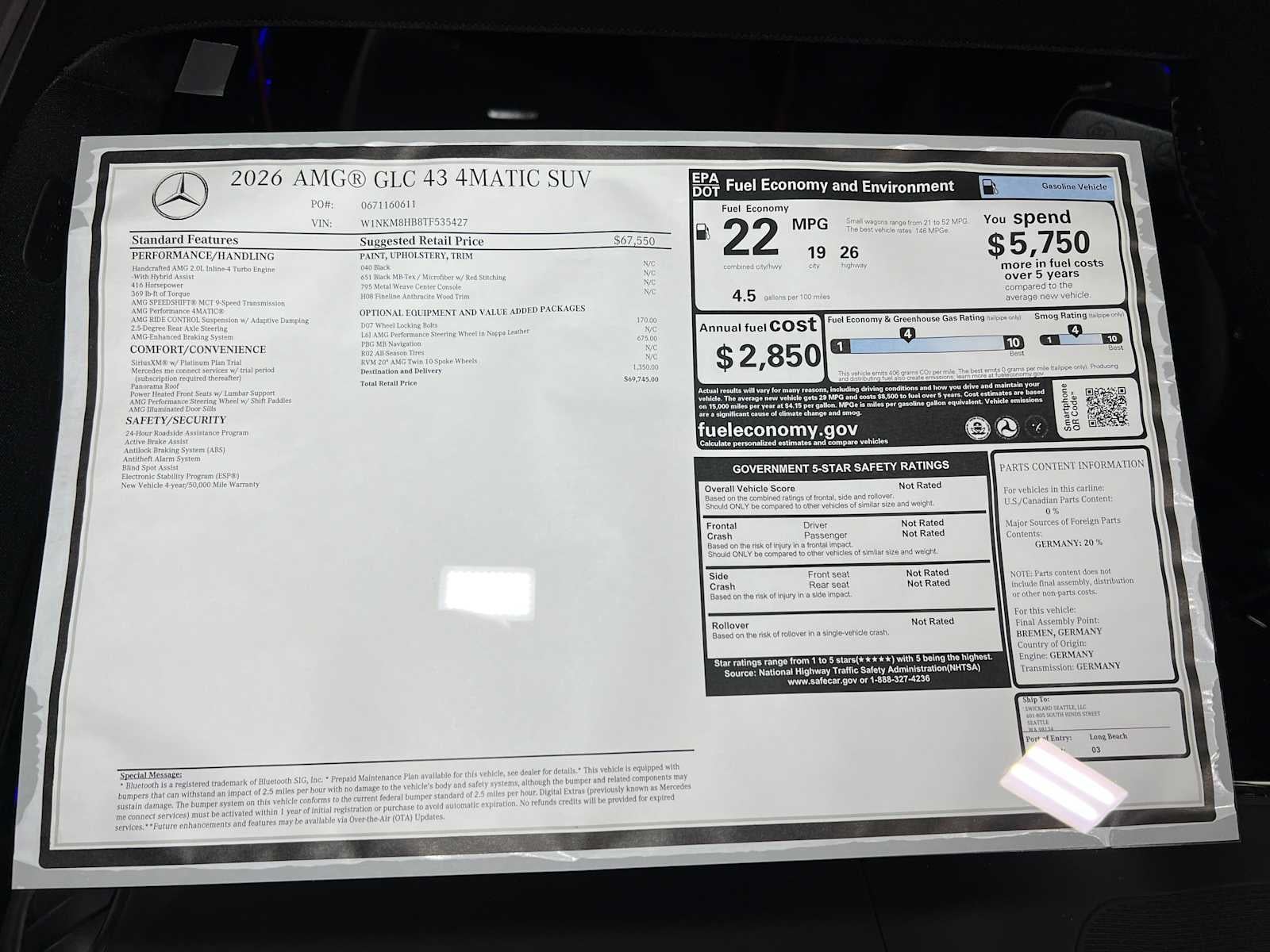 2026 Mercedes-Benz AMG® GLC 43 AMG® GLC 43