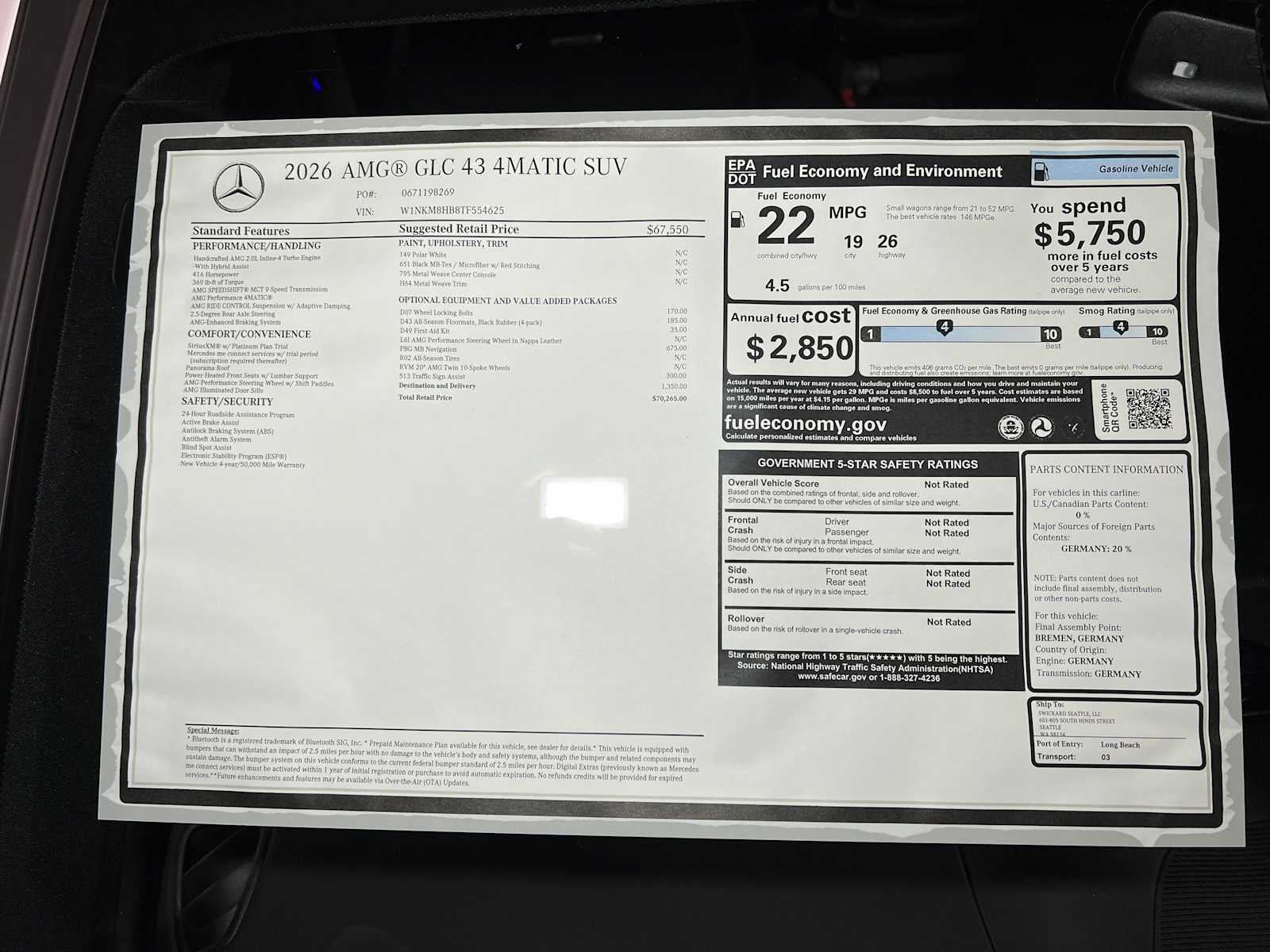 2026 Mercedes-Benz AMG® GLC 43 AMG® GLC 43