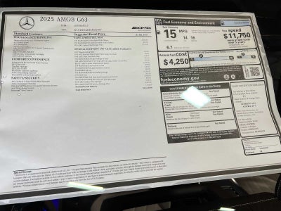 2025 Mercedes-Benz G-Class AMG® G 63