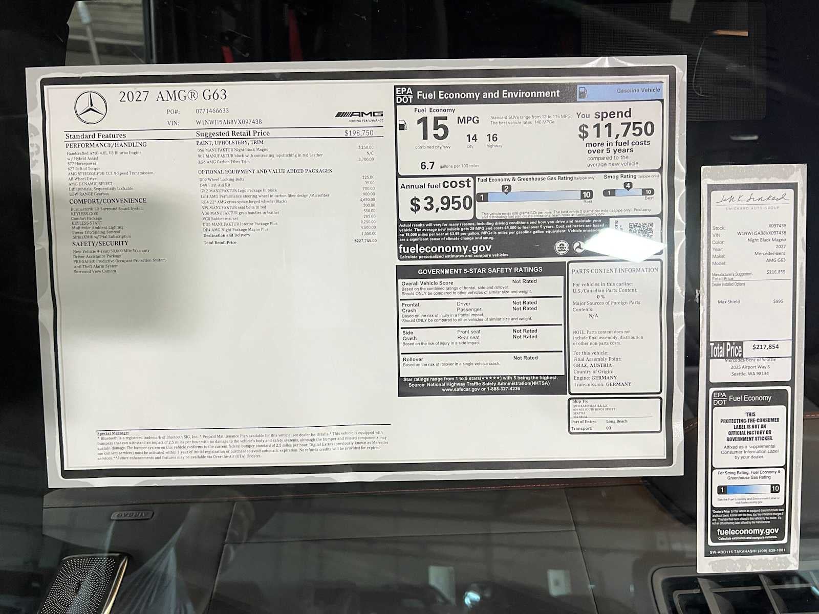 2027 Mercedes-Benz AMG® G 63 SUV