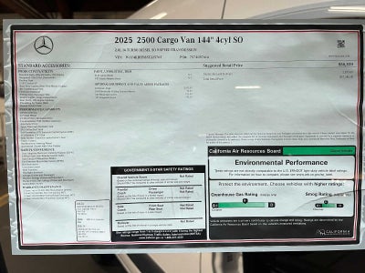 2025 Mercedes-Benz Sprinter 2500 Standard Roof I4 Diesel 144" RWD