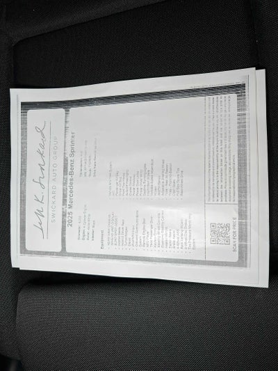 2025 Mercedes-Benz Sprinter 2500 Standard Roof I4 Diesel 144" RWD