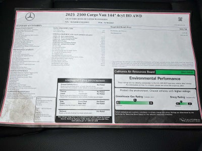 2025 Mercedes-Benz Sprinter 2500 Standard Roof I4 Diesel HO 144" AWD