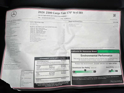 2024 Mercedes-Benz Sprinter 2500 High Roof I4 Diesel HO 170" RWD