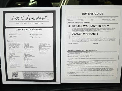 2014 BMW X1 xDrive28i xDrive28i