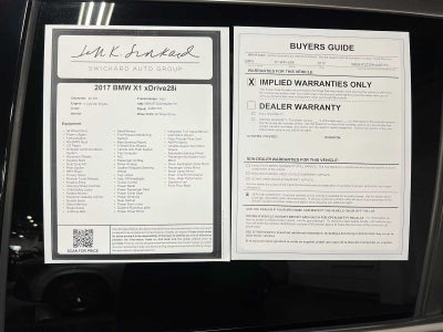 2017 BMW X1 xDrive28i xDrive28i