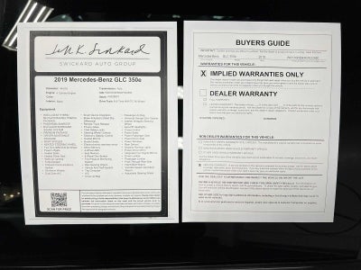 2019 Mercedes-Benz GLC 350e 4MATIC® SUV