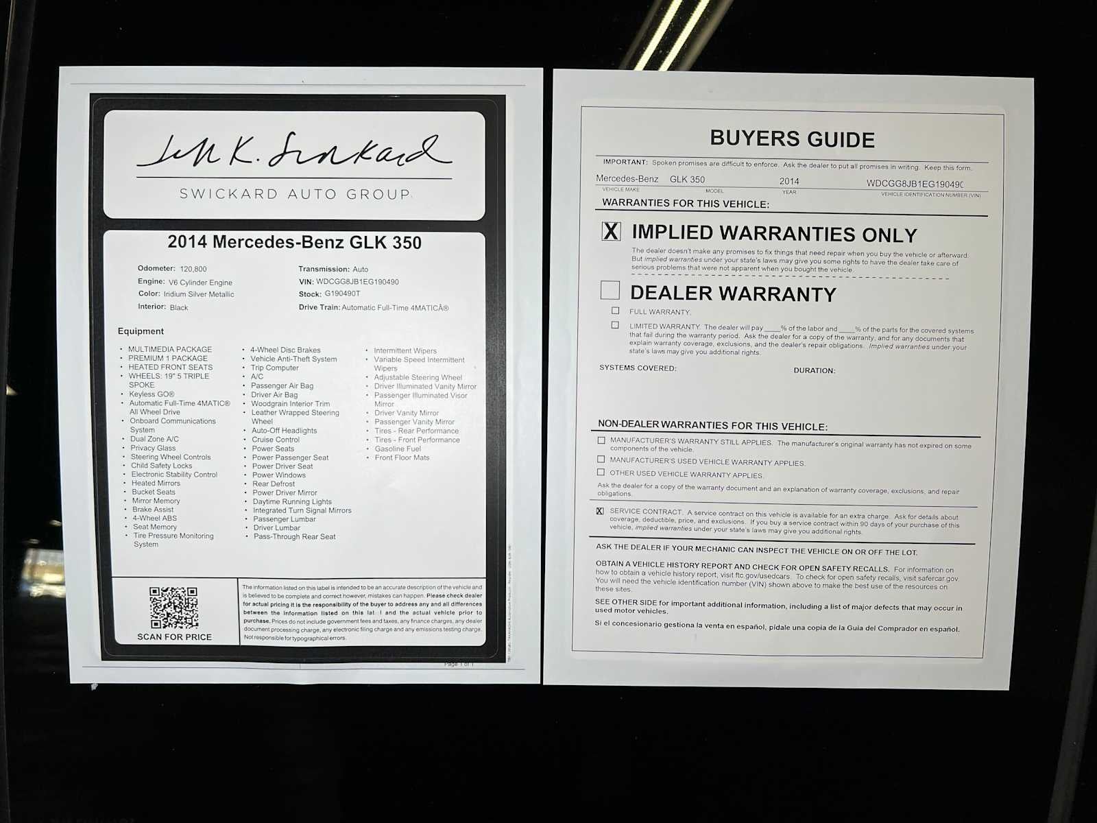 2014 Mercedes-Benz GLK 350 4MATIC® 4dr