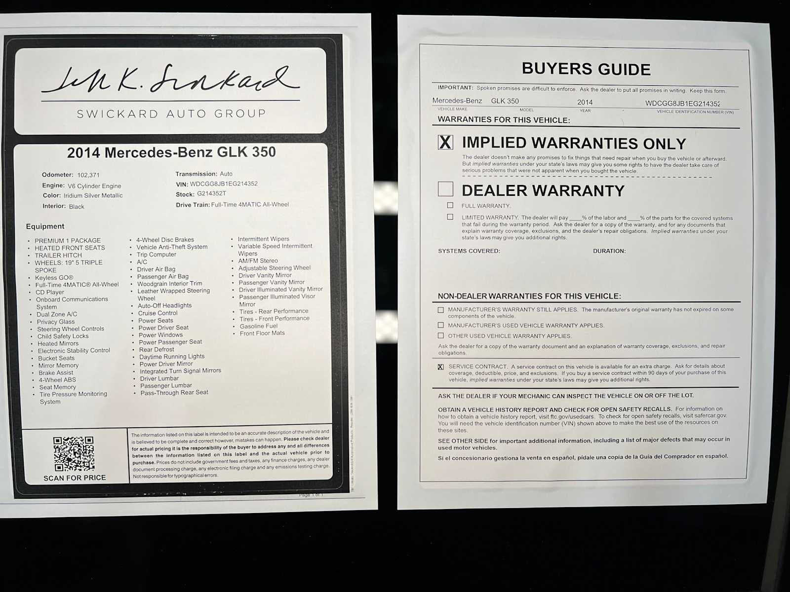 2014 Mercedes-Benz GLK 350 4MATIC® 4dr