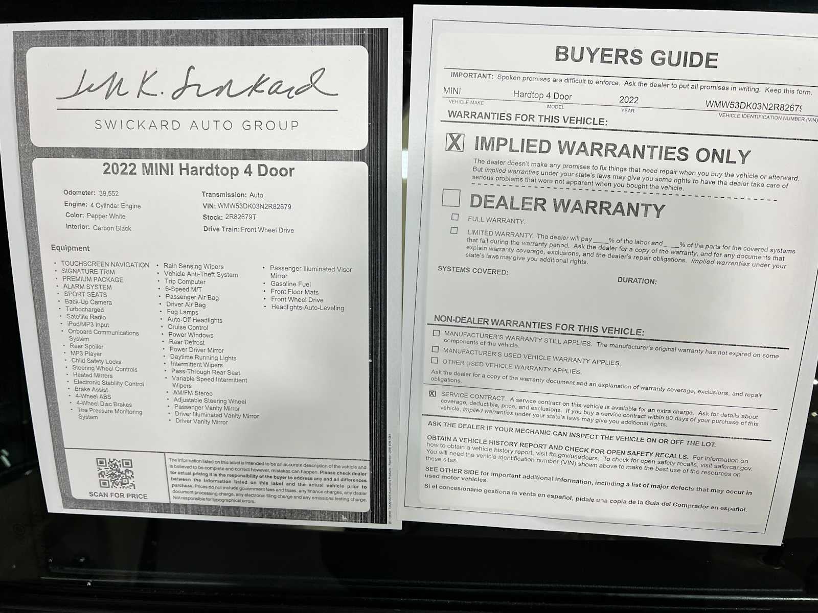 2022 MINI Hardtop 4 Door Cooper S