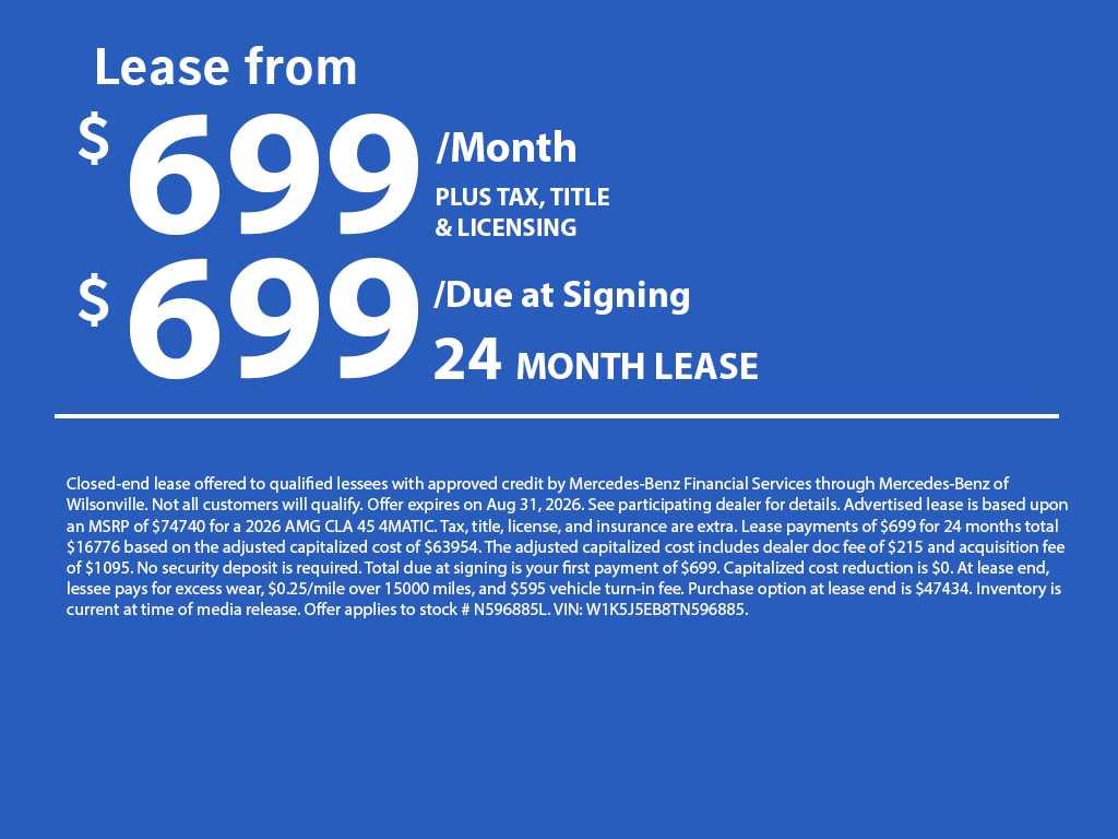 2026 Mercedes-Benz AMG® CLA 45 4MATIC® Coupe