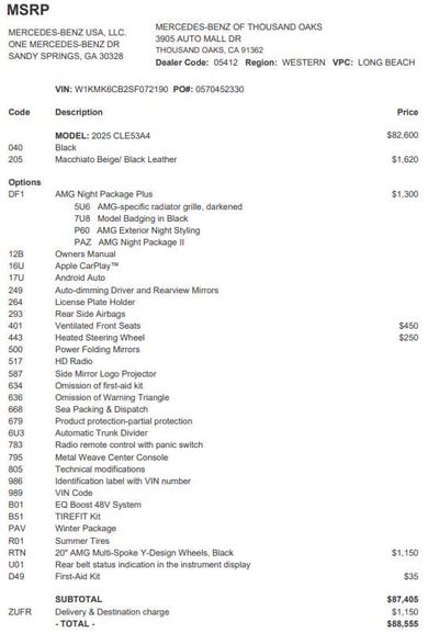 2025 Mercedes-Benz CLE AMG® CLE 53