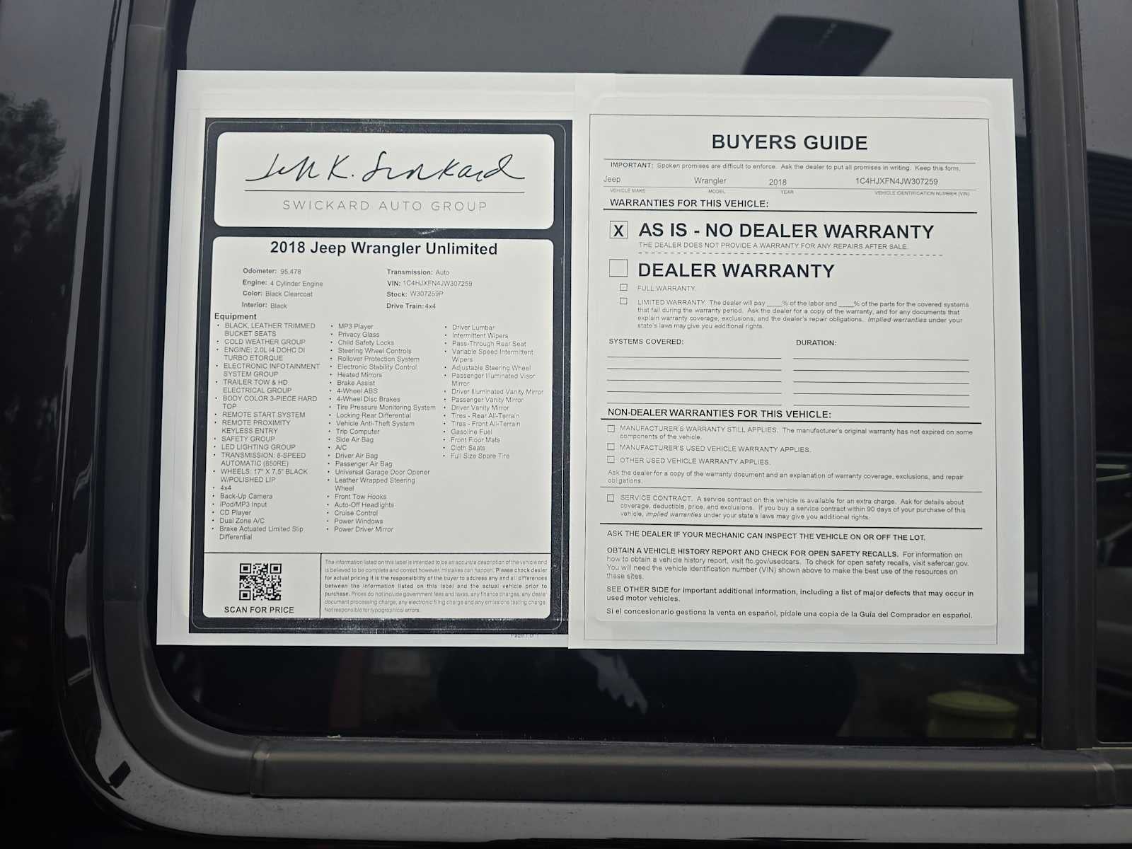 2018 Jeep Wrangler Unlimited Rubicon