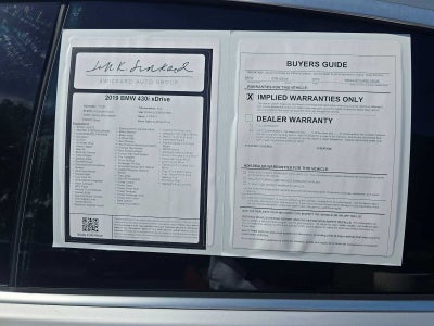 2019 BMW 4 Series 430i xDrive