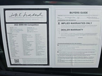 2022 BMW M4 Competition