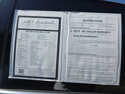 2019 Mercedes-Benz E-Class E 300