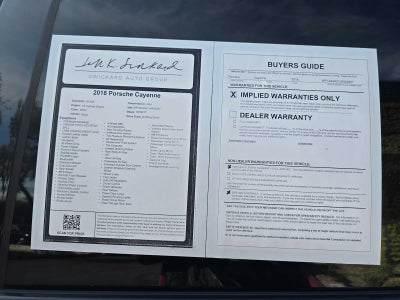 2018 Porsche Cayenne Platinum Edition