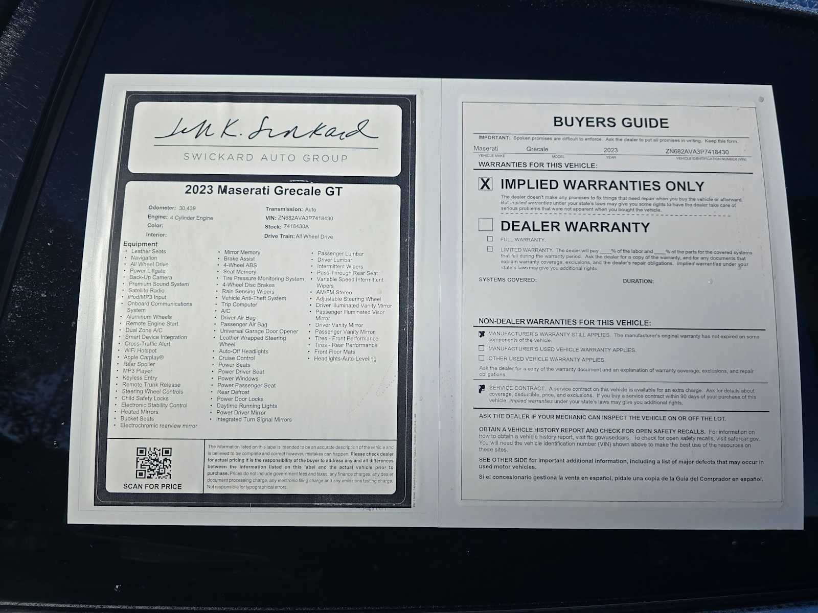 2023 Maserati Grecale GT